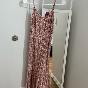 Floral Spaghetti Strap Maxi Dress